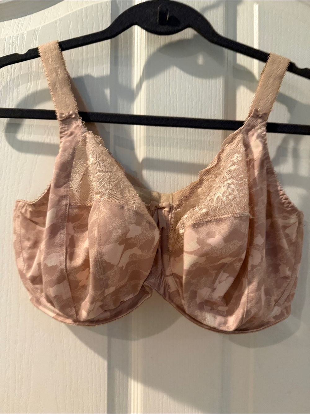 Elomi Nude Lace-Trim Full Coverage Bra